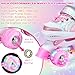 Kids Roller Skates for Girls and Boys, 4 Size Adjustable Rainbow Girls Skates with Light Up Wheels, Toddler Skates for Boys, Beginner Kids Roller Skates Indoor Outdoor
