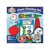 Elf Pets Cheer Check Up Set – 4 pc. Vet Kit for Kids – Pretend Play Doctor Set with Chart, Thermometer, Brush and Cuff – Care for Elf Pets Plush, Pals of The Elf on the Shelf - Brand Scout Elf