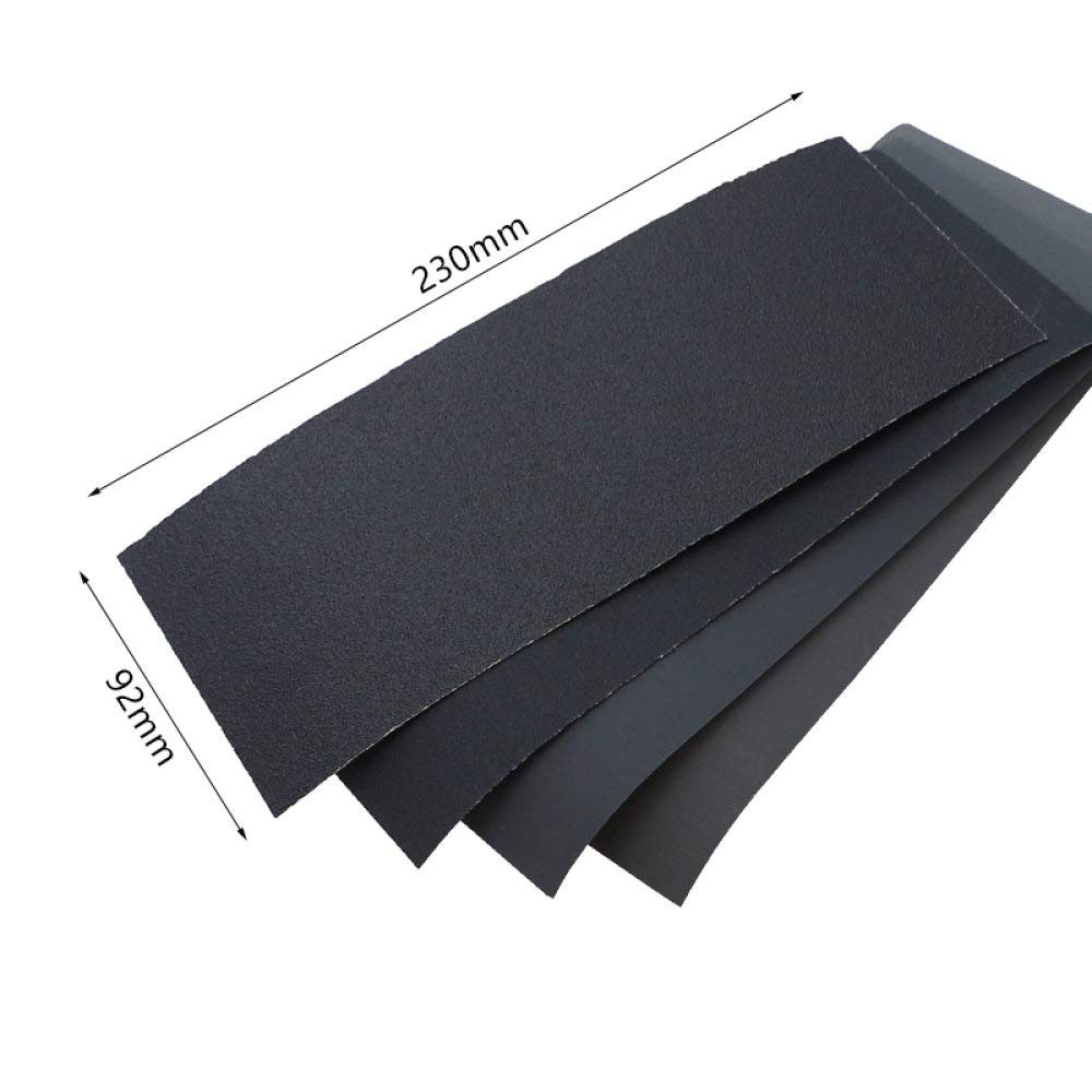 9 * 3,6 pollici carta vetrata carburo di silicio carta vetrata a secco bagnato 120-3000 fogli di carta abrasiva grana per levigatura legno metallo, 121 pezzi