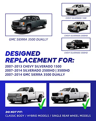 Autoone Led Tail Light Assembly Rear Lamps Replacement For 2007-2013 Chevy Silverado 1500/2007 2009-2014 Silverado 2500Hd | 3500Hd/ 2007-2014 Gmc Sierra 3500 Dually #TOP3