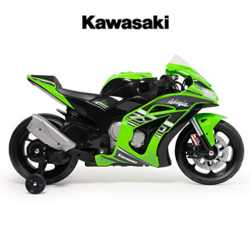 INJUSA - Moto Ninja Kawasaki ZX10, Color Verde, 12 v (6495)
