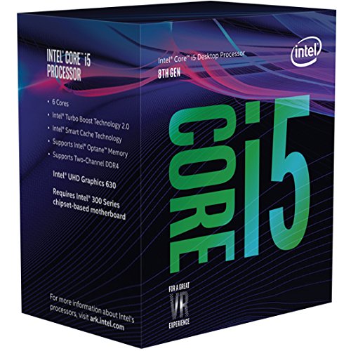 Intel Core i5-8500 3 GHz 9 Mo – Processeur (Jusqu’à 4,10 GHz), 8ème génération de processeurs Intel® CoreTM i5, 3 GHz, Socket H4 (LGA 1151),...