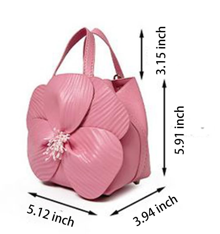 Mini Flower Evening Bags Floral Clutch Purse for Women PU Leather Tote Crossbody Handbags with Chain Wedding Party Prom2