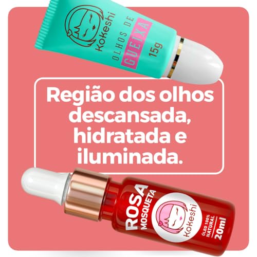 Kit Olhos de Gueixa + Óleo de Rosa Mosqueta Kokeshi