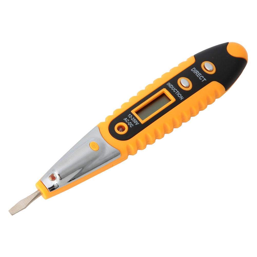 UpToDateTools Digital Test Pencil Multifunction AC DC 12-250V Tester Electrical LCD Display Voltage Detector Test Pen for Electrician-image-41