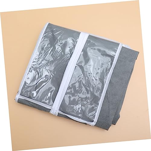 Hanging Clothes Bag Grey Clothes Protectors for Suits Shirts and Coats Space Saving Garment Storage for Home Closet and Hotel Use S3