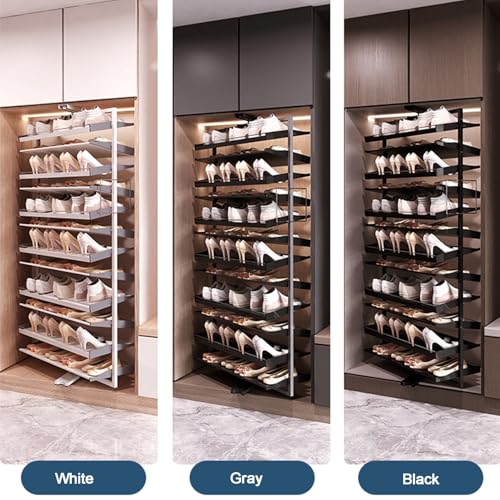 Étagère à chaussures rotative pour gagner de la place dans vos placards étroits - 6
