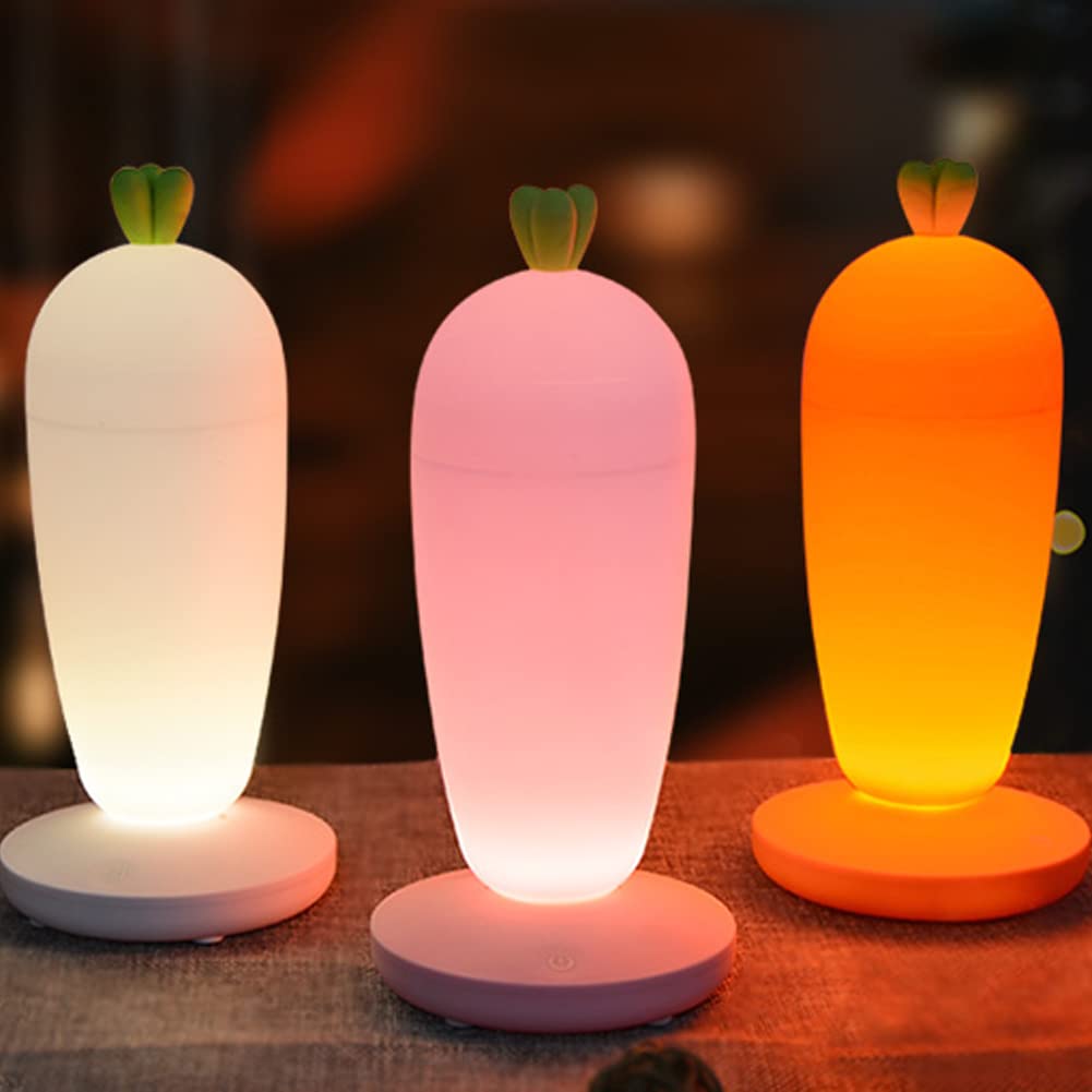 Linda luz nocturna for niños, luz nocturna recargable de silicona for bebé, decoración de habitación Kawaii, luces nocturnas for niños pequeños, regalo de lámpara for niños, lámpara de noche creativa