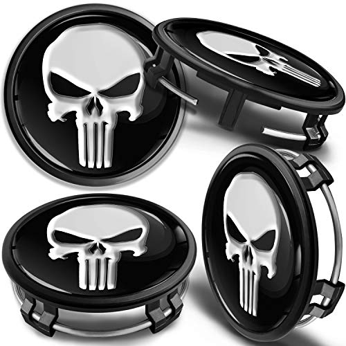 SkinoEu 4 x 75mm Coprimozzo Copricerchi Tappi