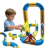Train Électrique Enfant Magnétique Anti Gravité   Circuit 3D DIY à Assembler, Parcours Creatif & Educatif STEM, Cadeau Anniversaire Idéal Garçon Fille 3 8 Ans