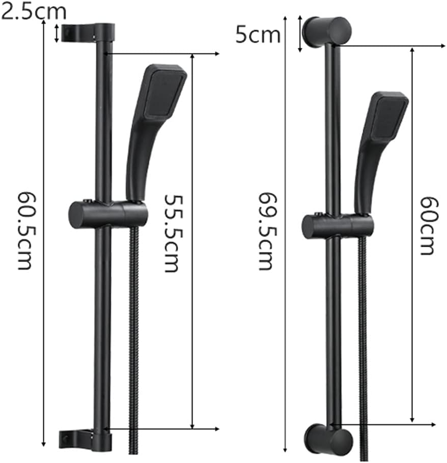 KEHAIOO Lifting Shower Sliding Bar Accessories Shower Bracket Bathroom Shower Holder Bar Adjustable Fixed Rod Hand Shower
