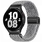 18mm Nylon Magnetic Watch Band Compatible with Garmin Venu 3S 2S/Vivoactive 4S 3S/Forerunner 255S Music 265S/Active S, for Fossil Women's Gen 6 42mm/5E 42mm/Gen 4 Venture HR/Charter HR Women Men -  Upzuna