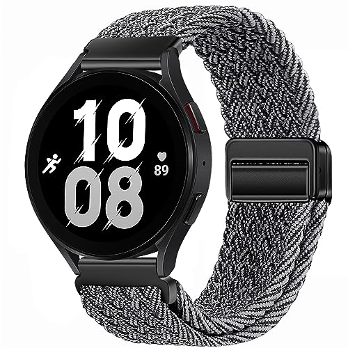 18mm Nylon Magnetic Watch Band Compatible with Garmin Venu 3S 2S/Vivoactive 4S 3S/Forerunner 255S Music 265S/Active S, for Fossil Women's Gen 6 42mm/5E 42mm/Gen 4 Venture HR/Charter HR Women Men -  Upzuna