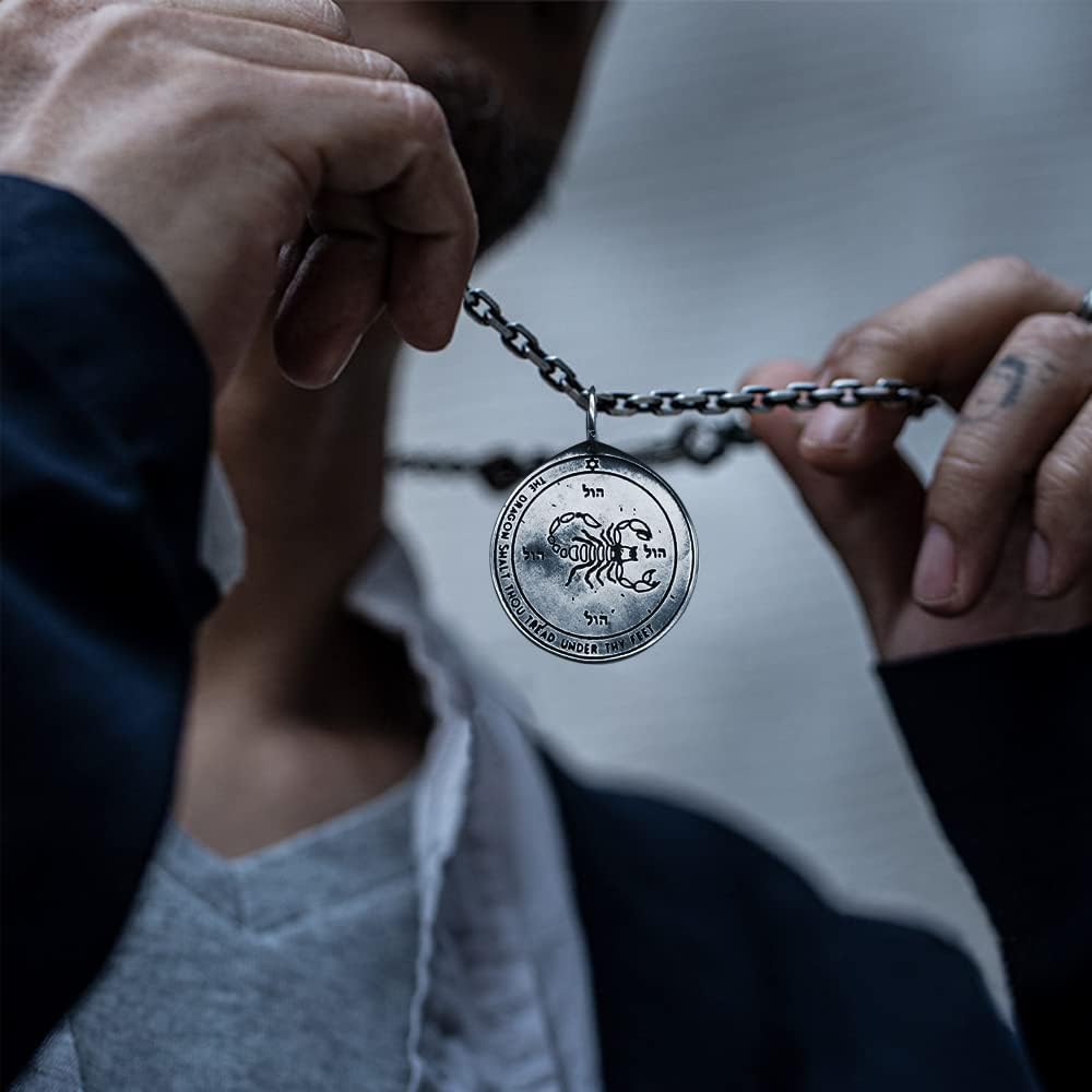 NIGHTCRUZ Key of Solomon Pendant Necklace, Fifth Pentacle of Mars Pendant - Image 5