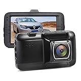 Mini Dash Camera, Sendowtek 1080P Vehicle Car Camcorder 170° Wide Angel Dashboard Cam Screen with G Sensor Parking Mode, Loop Recording