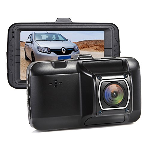 Mini Dash Camera, Sendowtek 1080P Vehicle Car Camcorder 170° Wide Angel Dashboard Cam Screen with G Sensor Parking Mode, Loop Recording