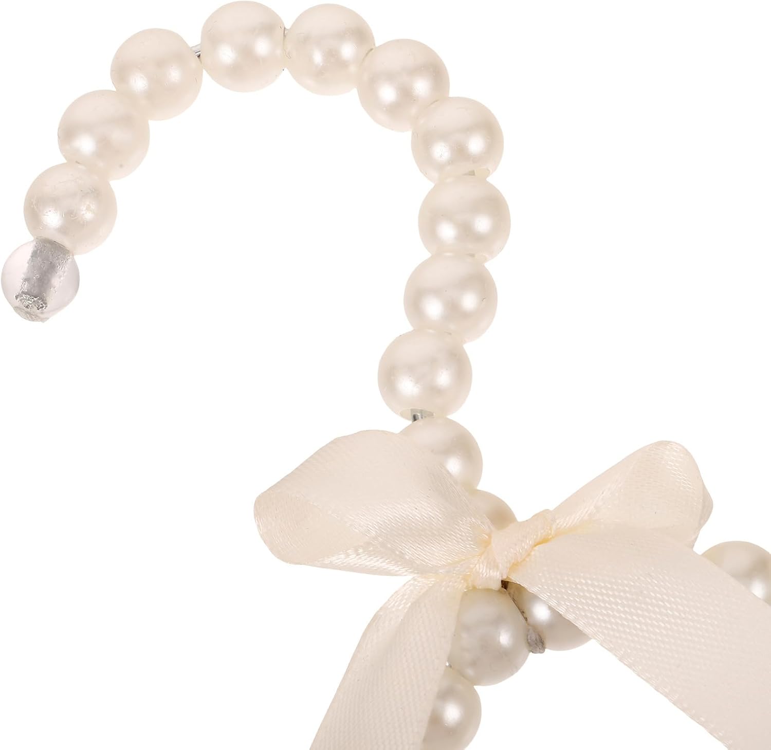 Pearl PET Clothes Hanger, 20cm Beige Plastic Organizer image 3