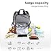 Hap Tim Diaper Bag Backpack,Large Capacity Travel Back Pack Maternity Baby Nappy Changing Bags, Double Compartments with Stroller Straps,Waterproof,Grey (US7340-G)