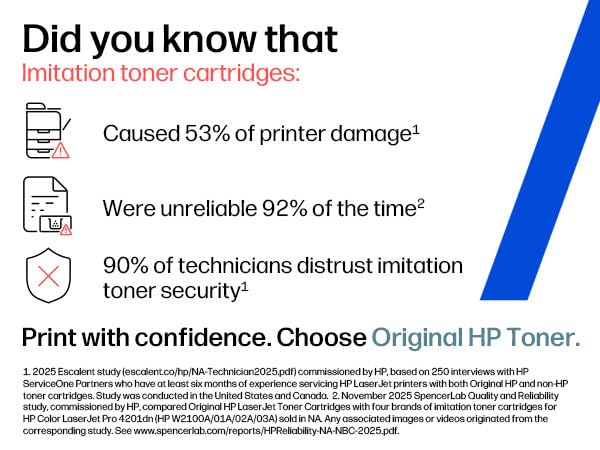 Image of HP 201A Black Toner Cartridge Printers | Works with Color LaserJet Pro M252; Color LaserJet Pro MFP M277 Series | CF400A