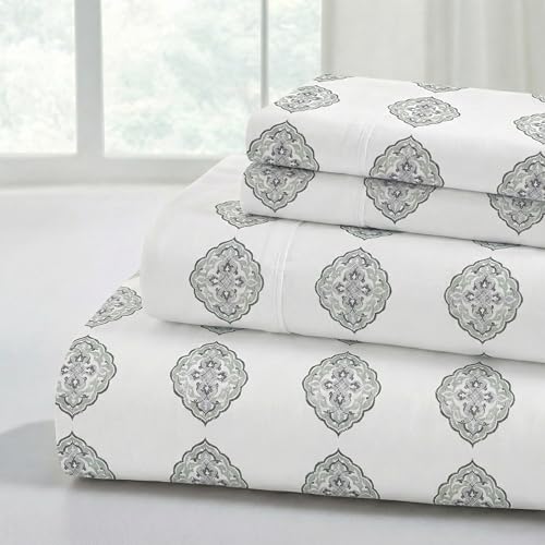 Draps imprimés en microfibre douce Modern Threads pour des nuits sereines - 2