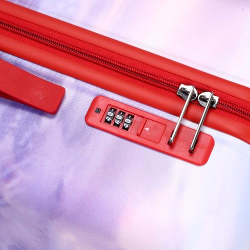 Image of NOVEX Disney Frozen Travelling Kids Trolley Bags For Girls | Spinner Luggage /Suitcase For Kid With 4 Wheel | Red, 18-Inch Roller Case | Polycarbonate Unique Bags, 50 Cm