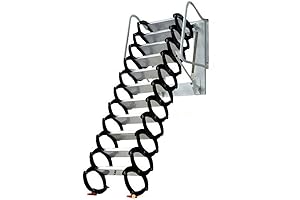 12-Step Wall-Mounted Folding Stairs