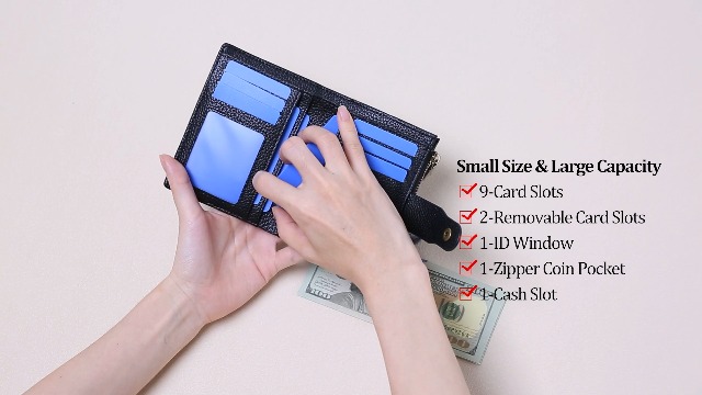 Amazon.com: GAEKEAO Small Wallets Woman RFID Blocking Leather