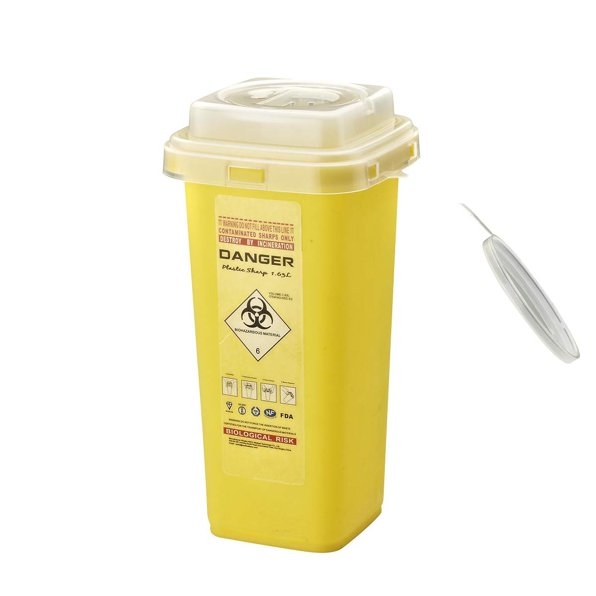 Buy Sharps bin Needle Waste Box Insulin Syringe Tattoo Travel Medical