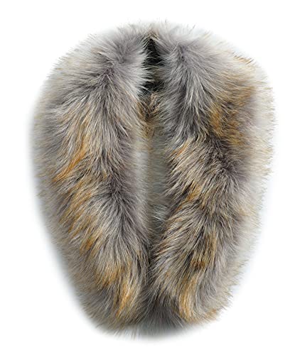 MAGIMODAC Fellkragen Pelzkragen Kunstfell Kunstpelz Fell Kragen Pelzschal...