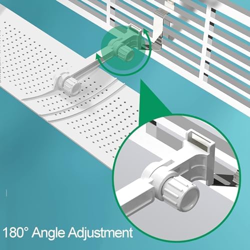 Central Air Conditioning Windshield Baffle - 105 * 18cm(41 * 7in) Anti-Wind Air Outlet Control for Office AC Units, Enhance Comfort & Efficiency, Ideal AC Accessory for Better Airflow