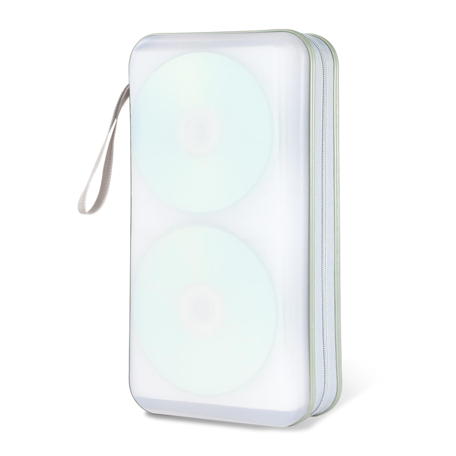 CD Case DVD Storage,100 Capacity DVD Cases Holder CD Storage Case Holders Plastic CD DVD Disc Case Storage Wallet Binder for Car Home Office Travel (1P Clear)