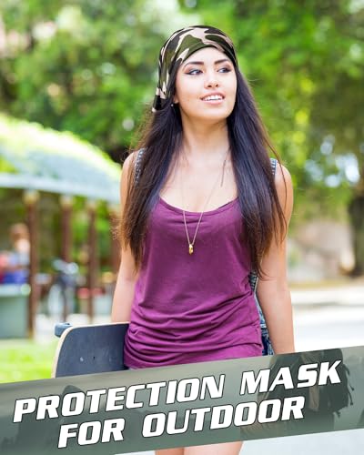 Image of Cuffbow 12 Pack Neck Gaiters Face Mask Balaclava for Men Women Cooling Neck Gaiter Summer UV Protection Scarf
