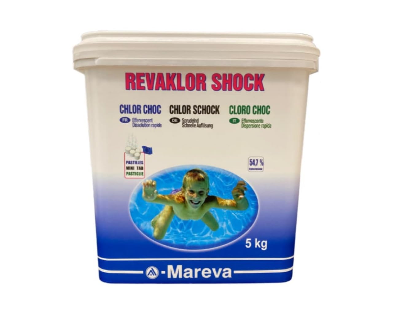 MAREVA Revaklor Shock Cloro in compresse - 20 g - 5 kg - 100229U