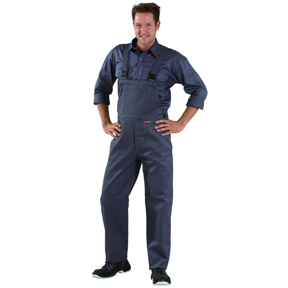 Planam 1711048 - Peto "protección contra el calor/soldador", 360 g/m², tamaño 48, gris