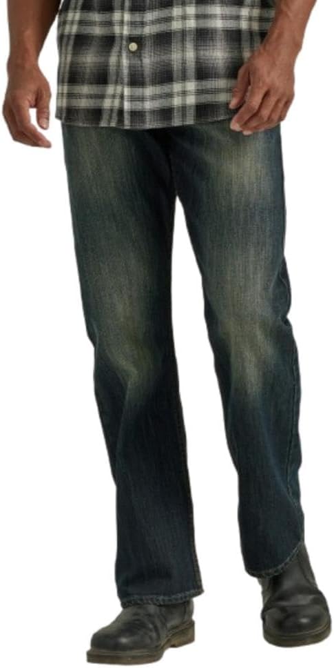 black boots and blue jeans