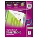Avery 11902 Big Tab Insertable Single Pocket Plastic Dividers 5 Count