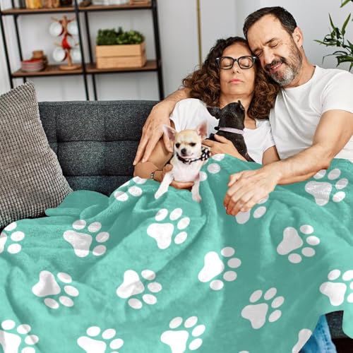 Couverture polaire patte de chat blanc pour des soirées cocooning douillettes - 7