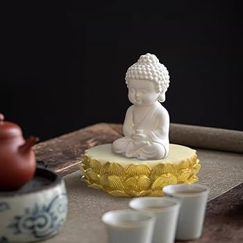 Amazon｜YUYAKESHI 仏像用 丸型 蓮華型 ココヤシの果実 台 供物 台座