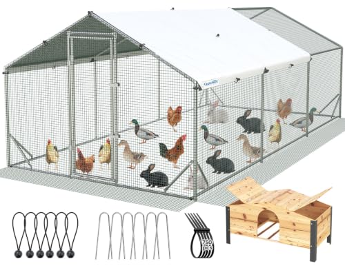 Quictent Large Metal Chicken Coop