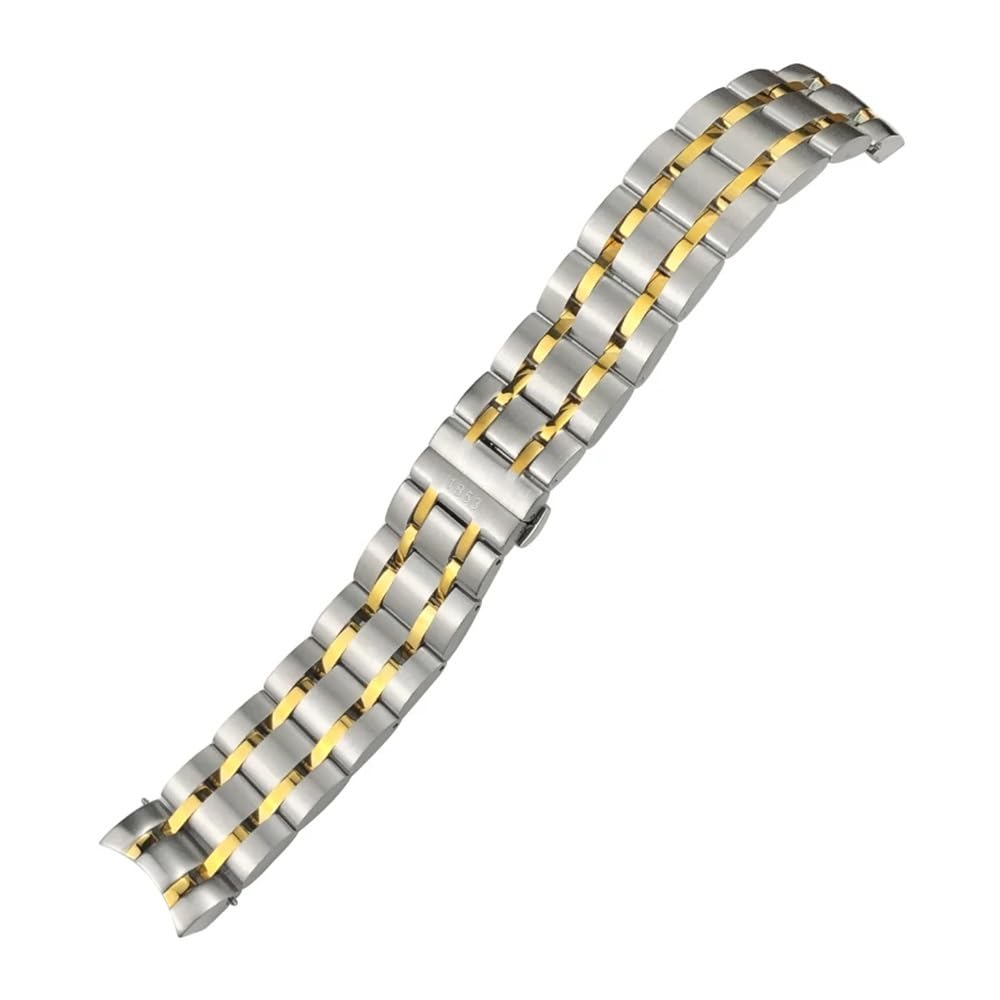 Accessori for orologi 22mm 23mm 24mm misura for Tissot 1853 Couturier T035 cinturino in acciaio inossidabile T035407A T035627A cinturino for orologio da uomo d'affari(Rose Gold,22mm)