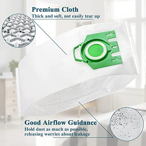 5-Star Compatible With Miele S7000-S7999 Upright And Dynamic U1 Series Upright Airclean 3D Efficiency 8 Packs Vacuum Cleaner Bags, Include 1 Pre-Motor And 1 Post-Motor Filters. #TOP4