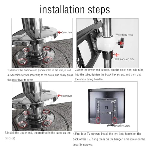 Base rotative pour éliminer les reflets avec support TV 32-65 pouces - 8