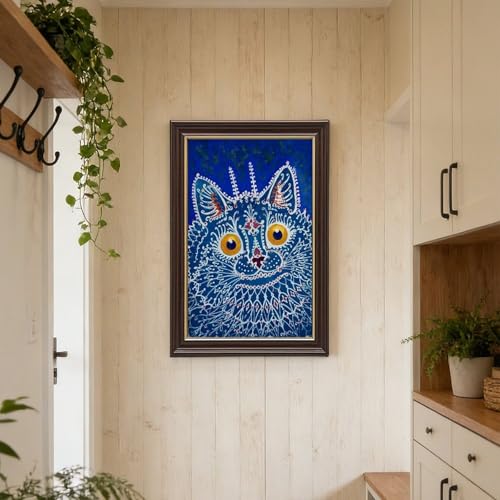 Impression sur toile Louis Wain chat qualite premium grand format decoration
