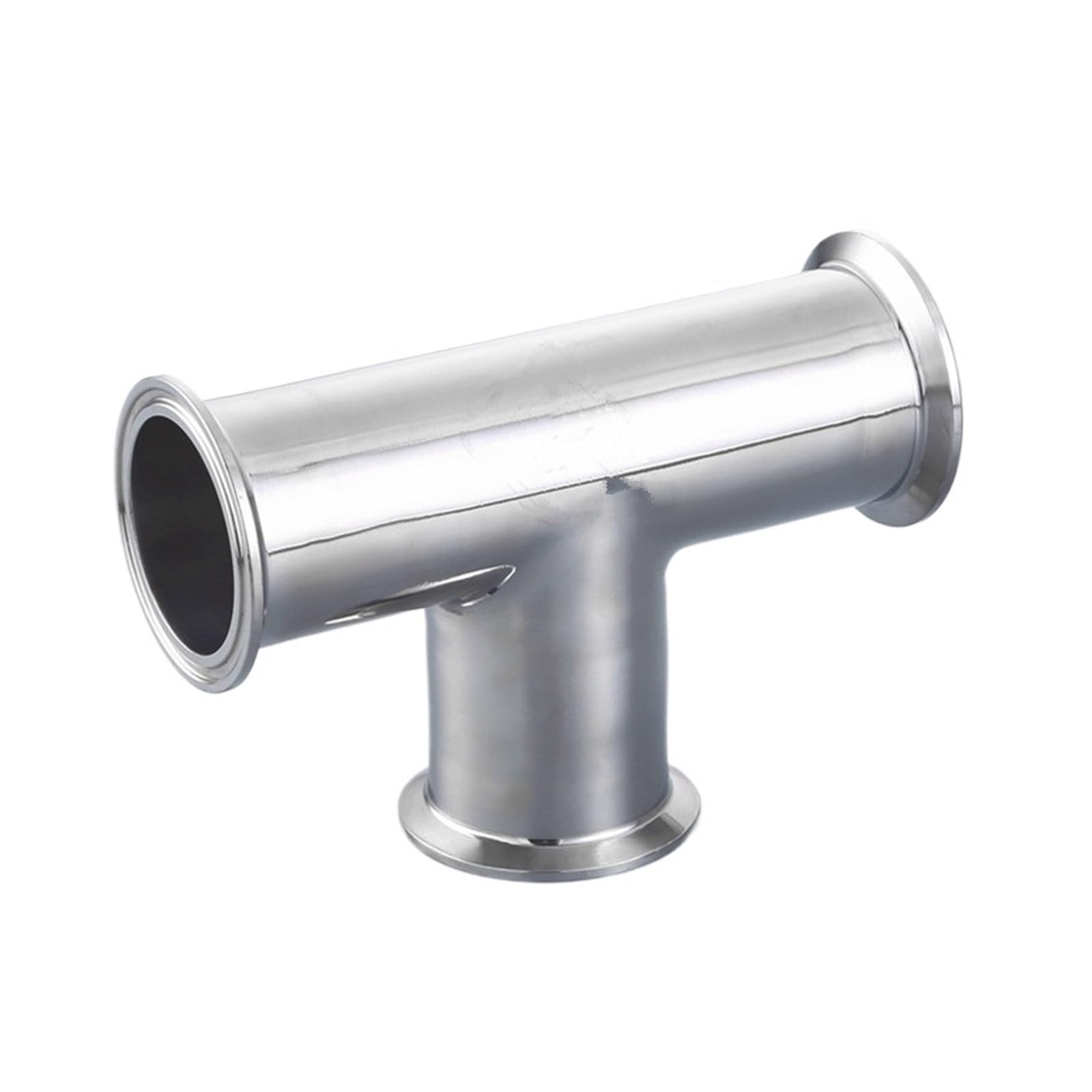 1.5" 1-1/2" OD 38mm Stainless Steel SS316 3 Way Tee Ferrule OD 50.5MM Fit 1.5" Tri Clamp