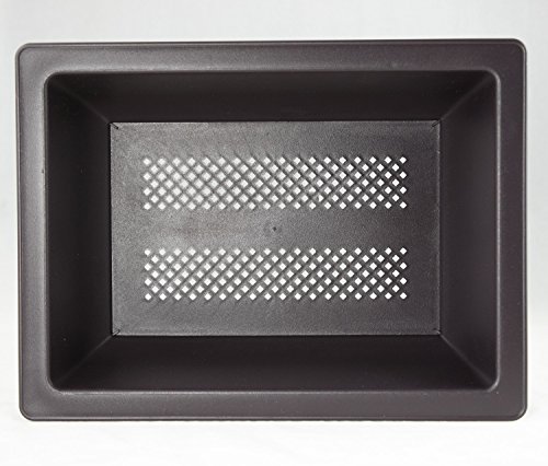 2 Sets Rectangular Plastic Cactus & Succulent Planter, Bonsai Training Pot + Tray - 6.25"X 4.75"X 2" #TOP5