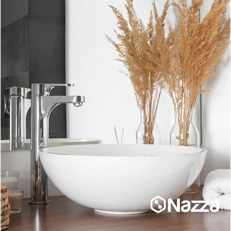 Nazza Esmalte para Bañera de Dos Componentes - Pintura para Bañeras y Sanitarios de color Blanco en 1L - Kit de Reparación de Bañera 800ml+200ml (A+B) - Acabado Brillante
