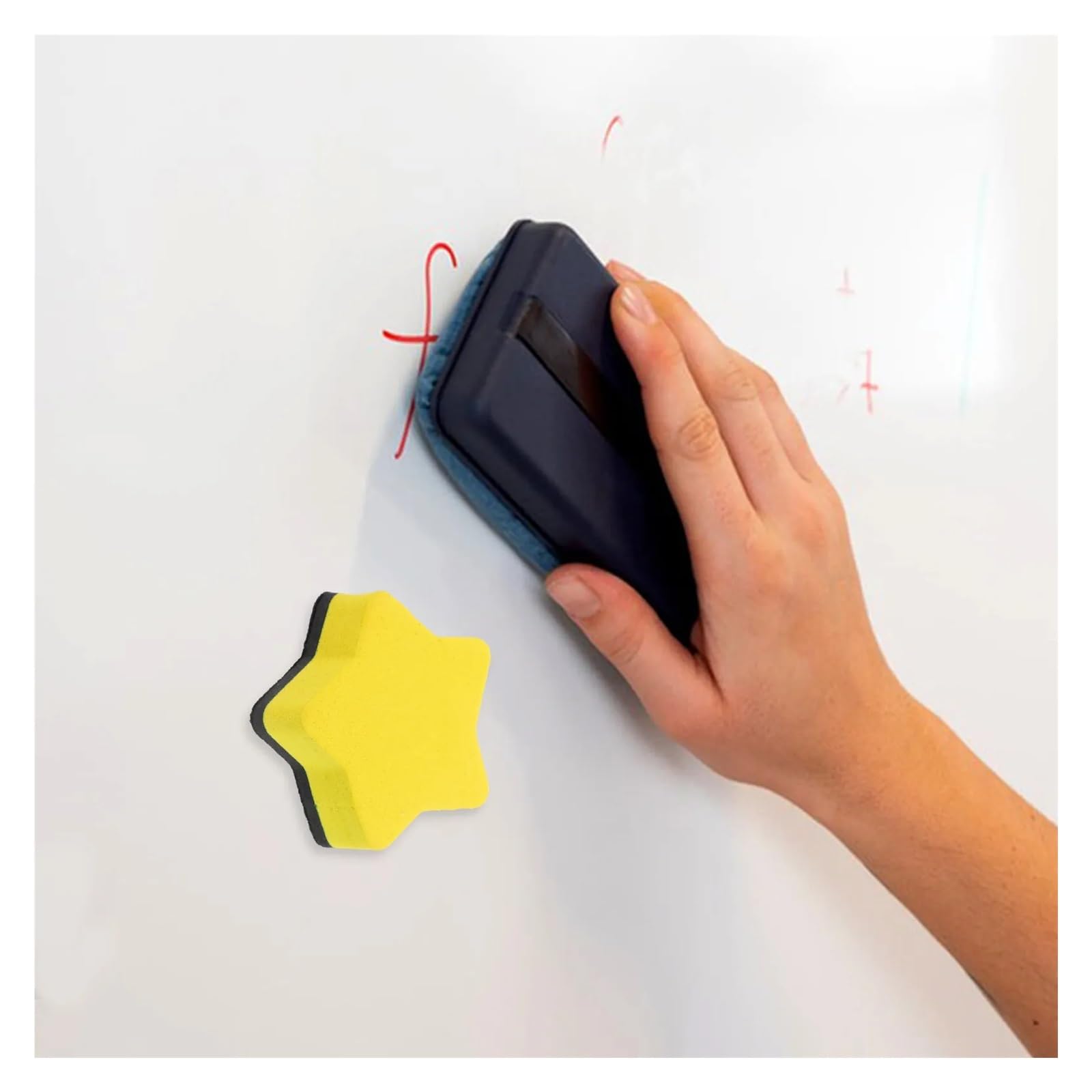 20 Stück Magnetische Whiteboard-Radiergummis In Gelber Form