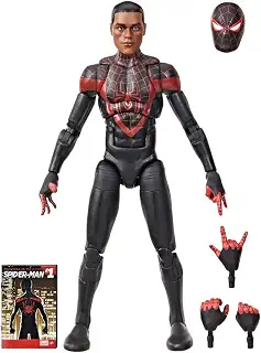 ハズブロ(Hasbro)MARVEL マーベルレジェンドシリーズ アルティメット マイルス・モラレス、スパイダーマンのコミックを再現したコレクション用の 15 cm サイズのアクションフィギュア(キャラクターサイズのコミックアクセサリー付き)G1591 正規品