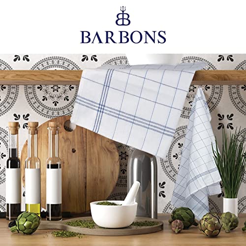 BARBONS Geschirrtücher 20er Set - Baumwolle 50x70 cm - Oeko-TEX Zertifiziert - Küchentextiliensets Trockentücher Küchenhandtücher Küchentücher Geschirrhandtücher Waschbar bis 90 C Blau