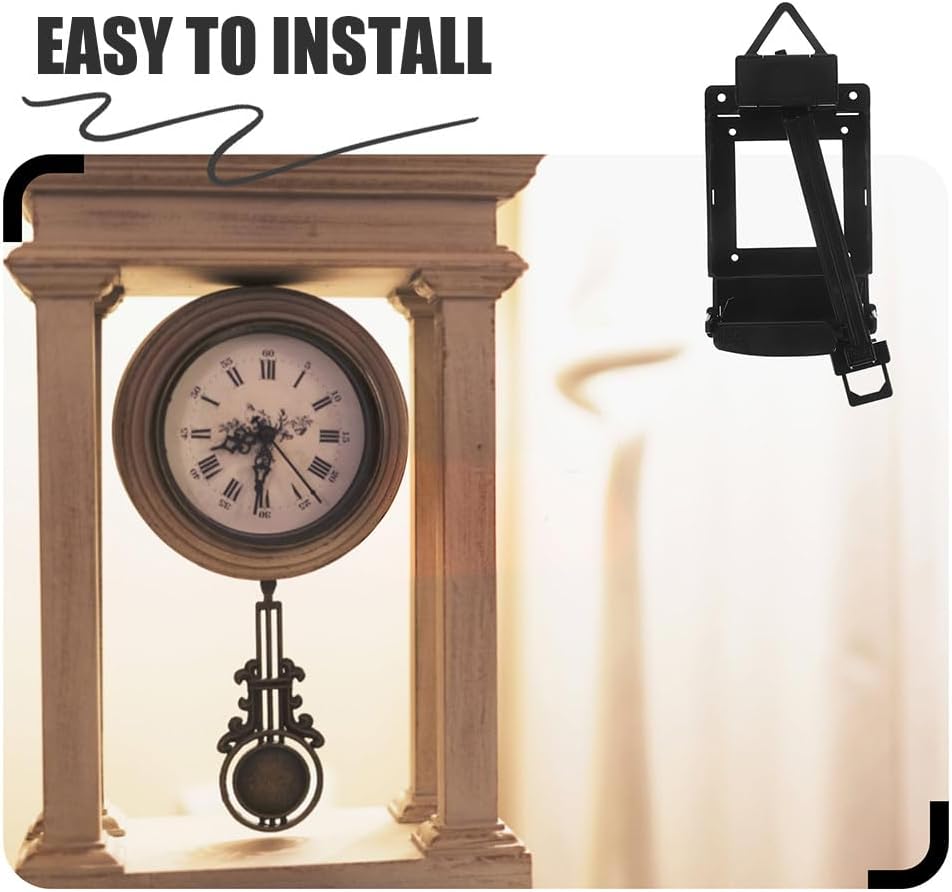 ARTIBETTER 4-Pack Pendulum Clock Drive Units Replacement Kit with Swinging Mechanism Case for DIY Clock Repair and Home Wall Decor 5.51X2.36X1.25 Inches